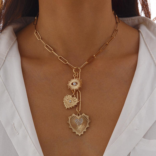 Eye of Love Gold Necklace- Pre Order
