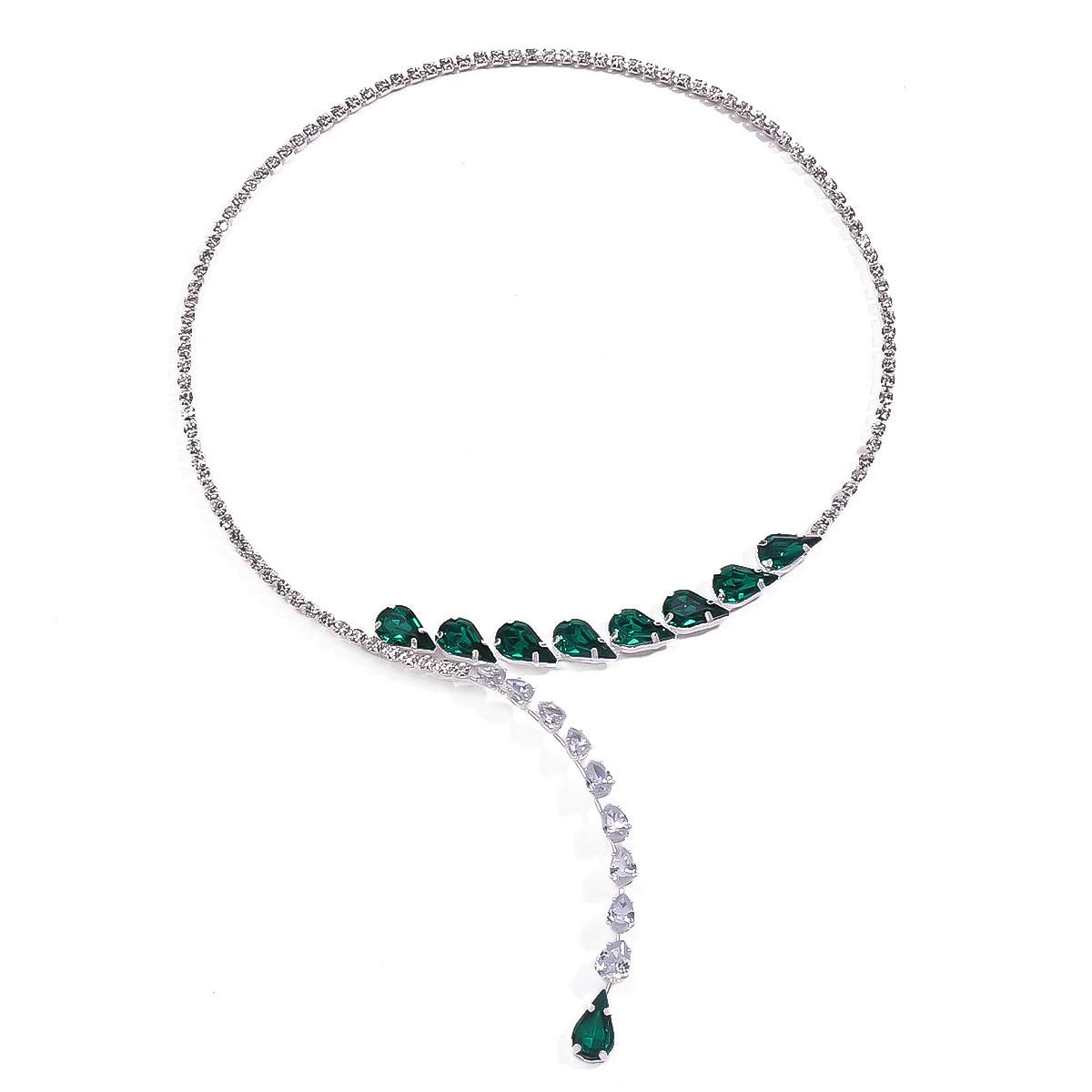 Emerald Cascade Necklace Set