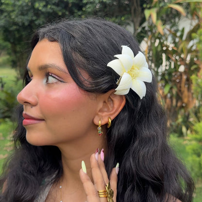 Serene Lotus Blossom Hair Clip