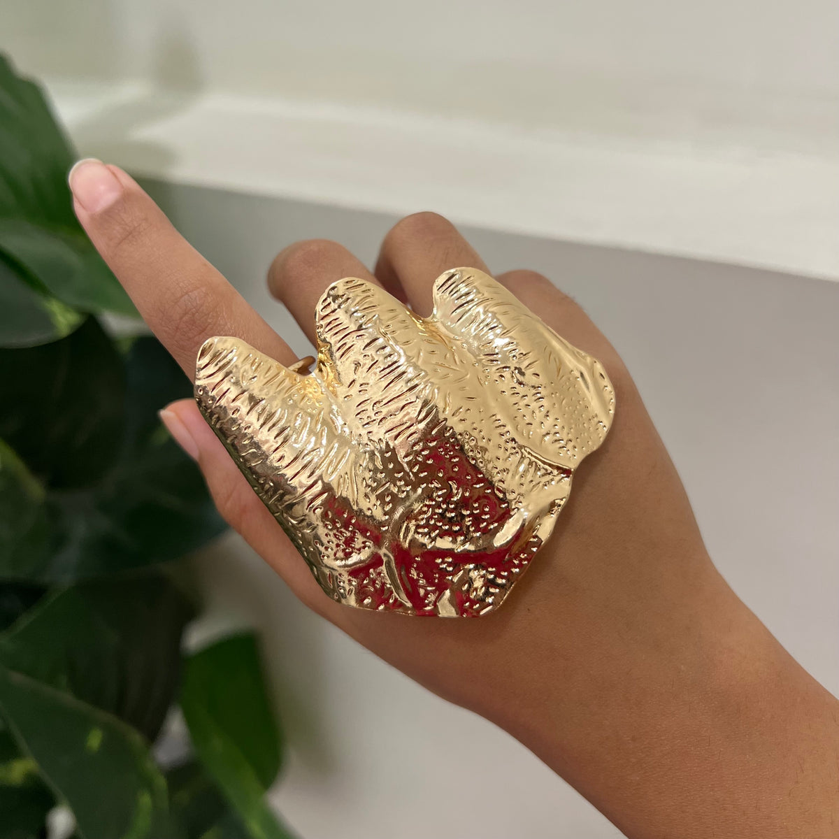 Tidal Hand Cuff Ring