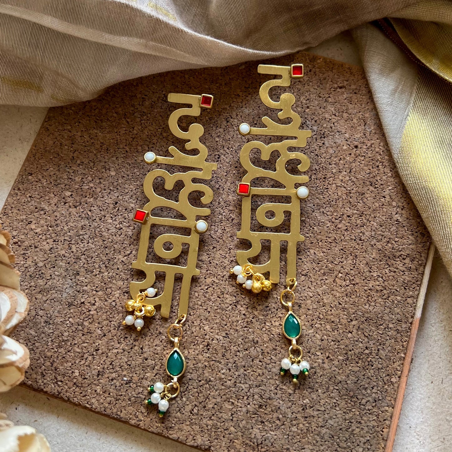 Dulhaniya Brass Earrings