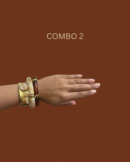 Viral Gold & Resin Bracelet Combo