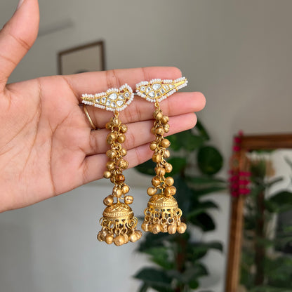 Mayura Ghungroo Jhumkas