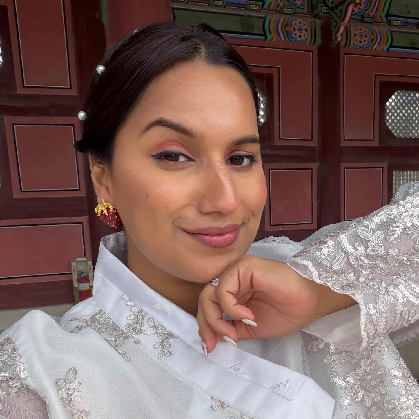 Strawberry Metal Studs