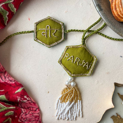 Veer Parjai Handmade Beaded Rakhi