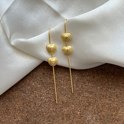 Heart Handmade Brass Ear Cuffs