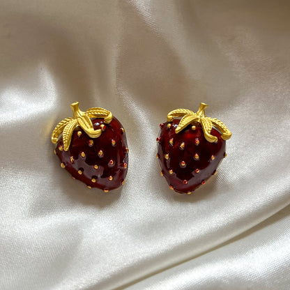 Strawberry Metal Studs