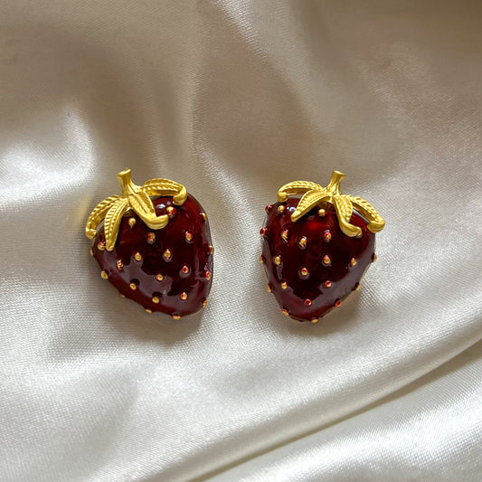 Strawberry Metal Studs