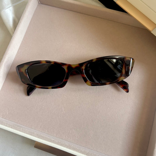 Leopard Block Sunglasses