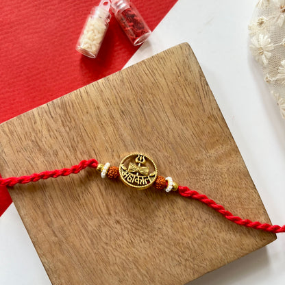 Mahakal Bhai-Bhabhi Rakhi & Lumba Set