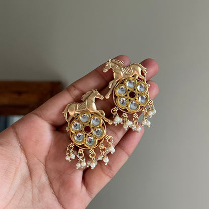 Ashwa Horse Motif Earrings