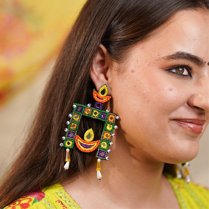 Angna Jarokha Handmade Beaded Earrings Pre Order