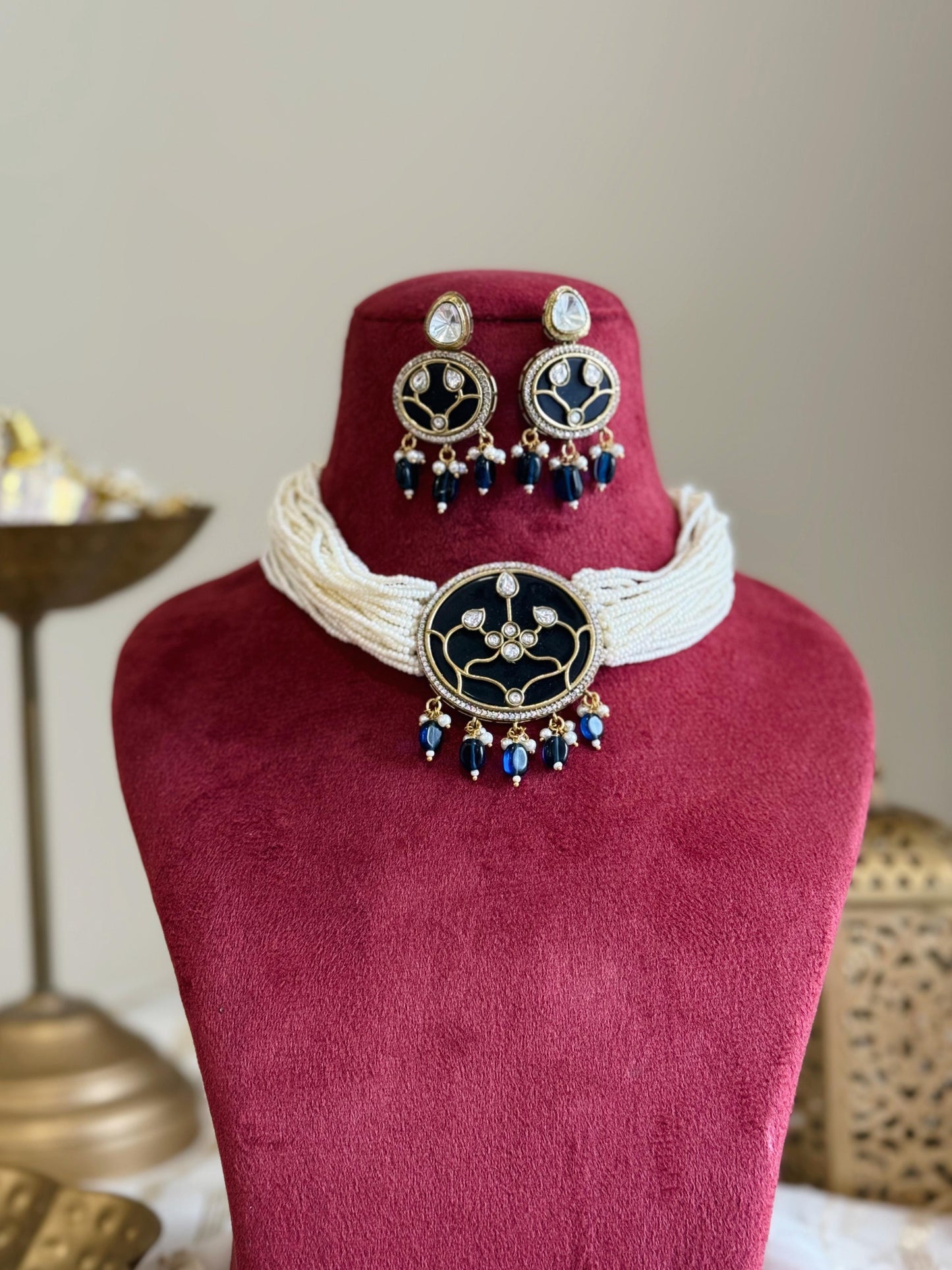 Ziya Kundan Choker Set