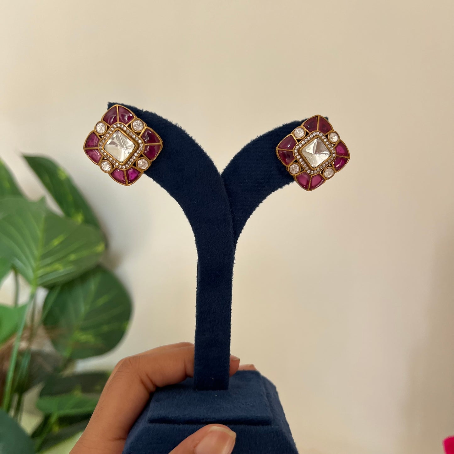 Rajkumari Kundan Studs