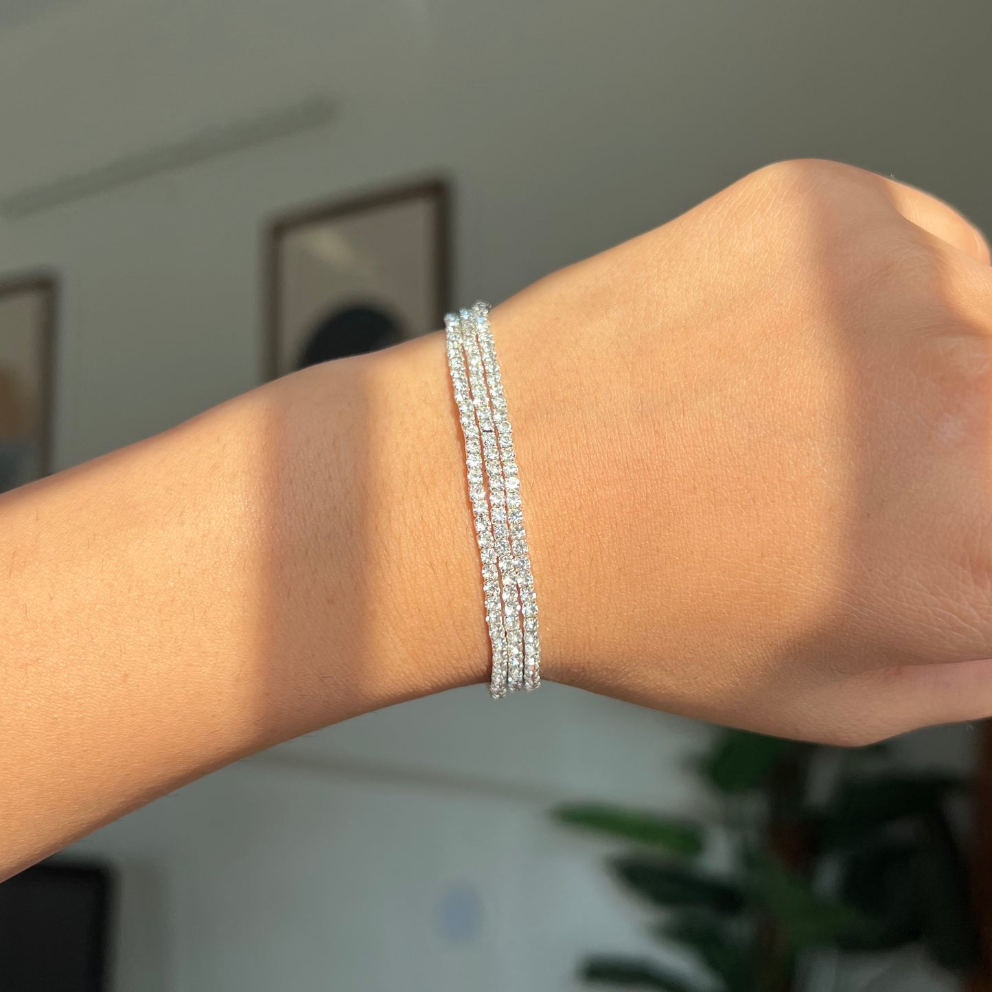 Rhinestone Thin Bracelet