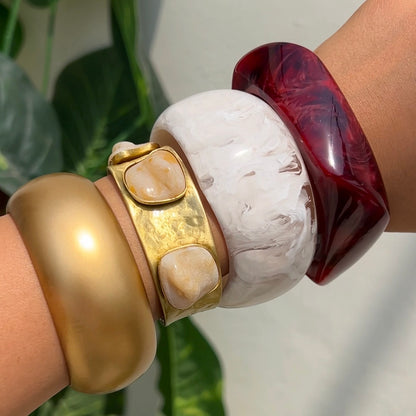 Esha's Resin & Brass Stack