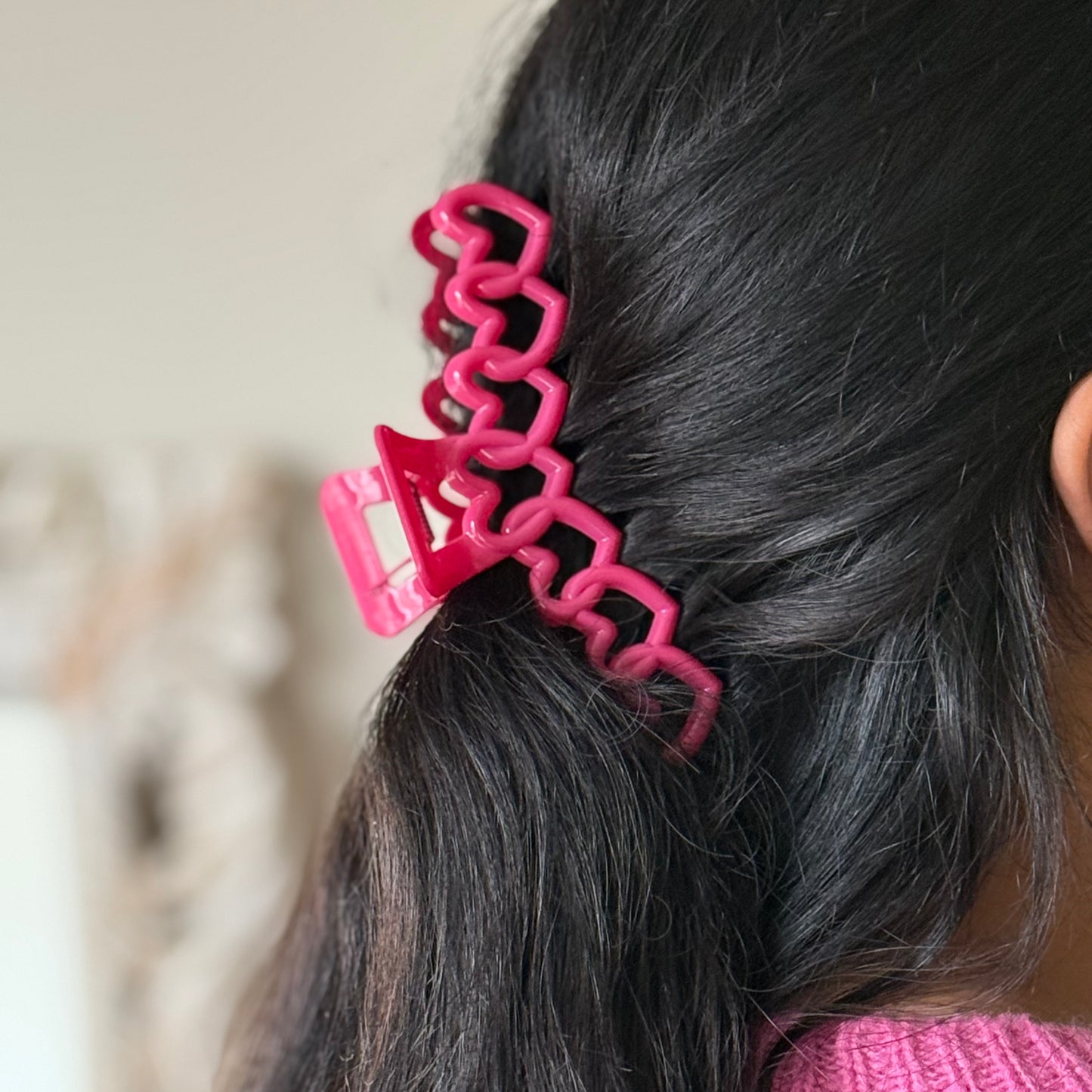 Sweet Love Pink Claw Clip