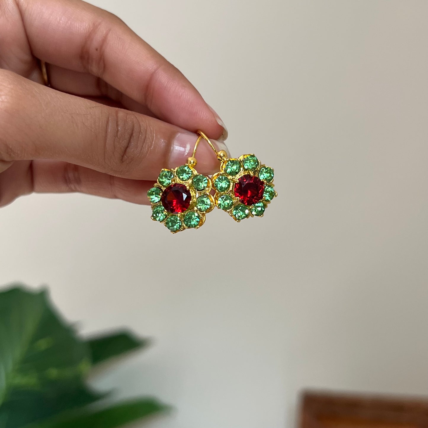 Garden Bloom Rhinestone Earrings