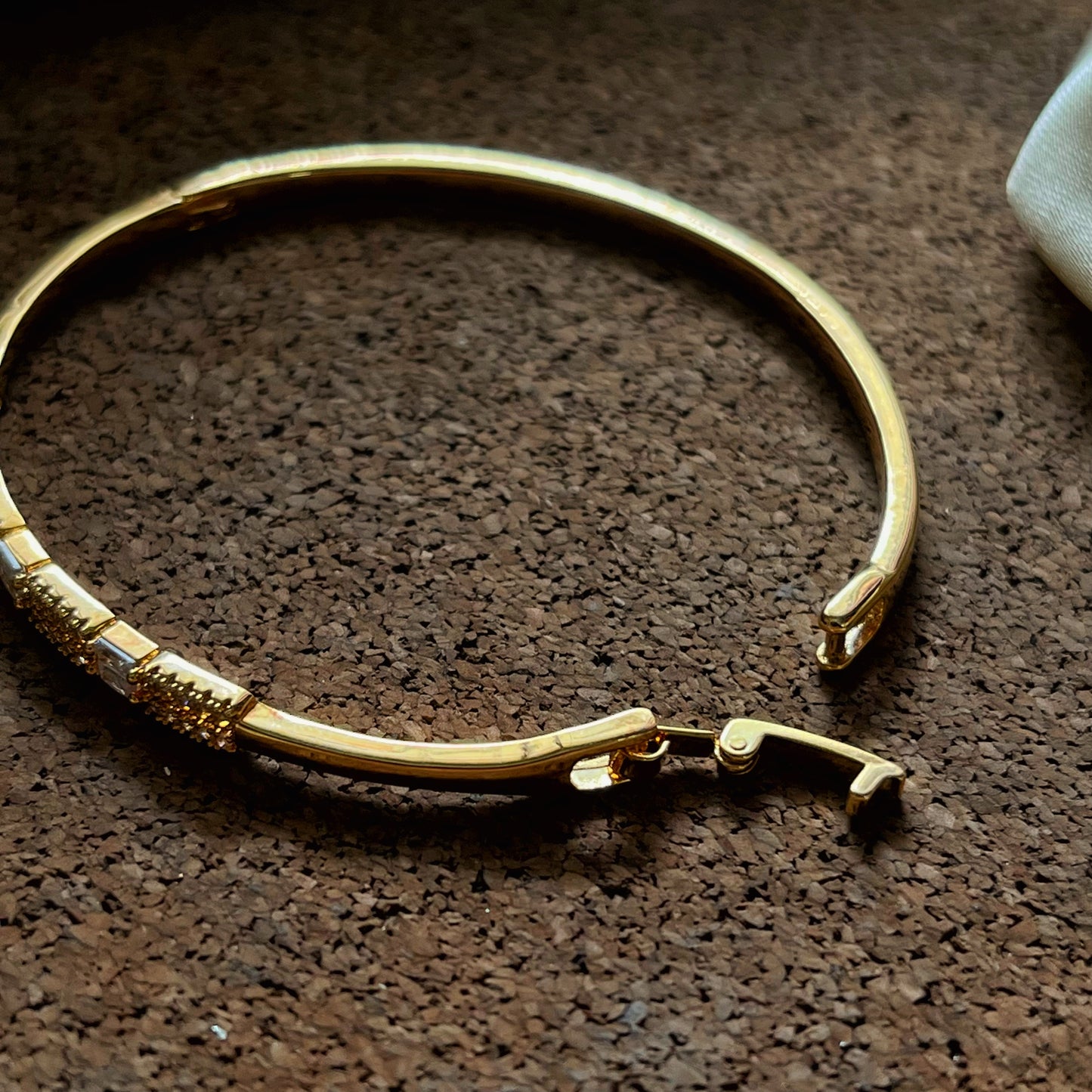 Stephanie Stainless Steel Gold Bracelet