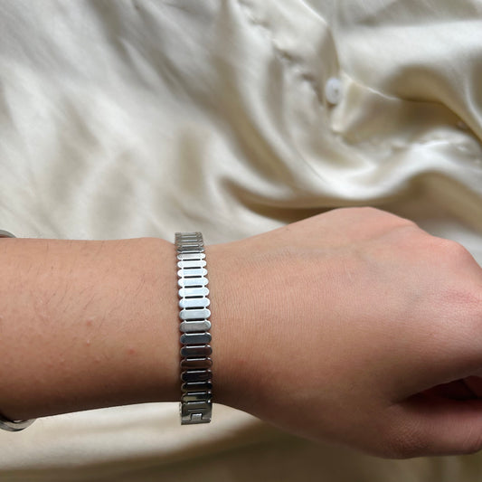 Valeria Silver Stainless Steel Anti Tarnish Bracelet