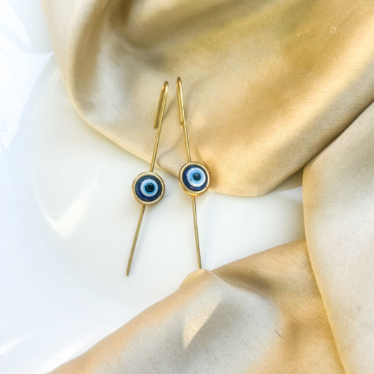 Evil eye Handmade Brass Ear Cuff