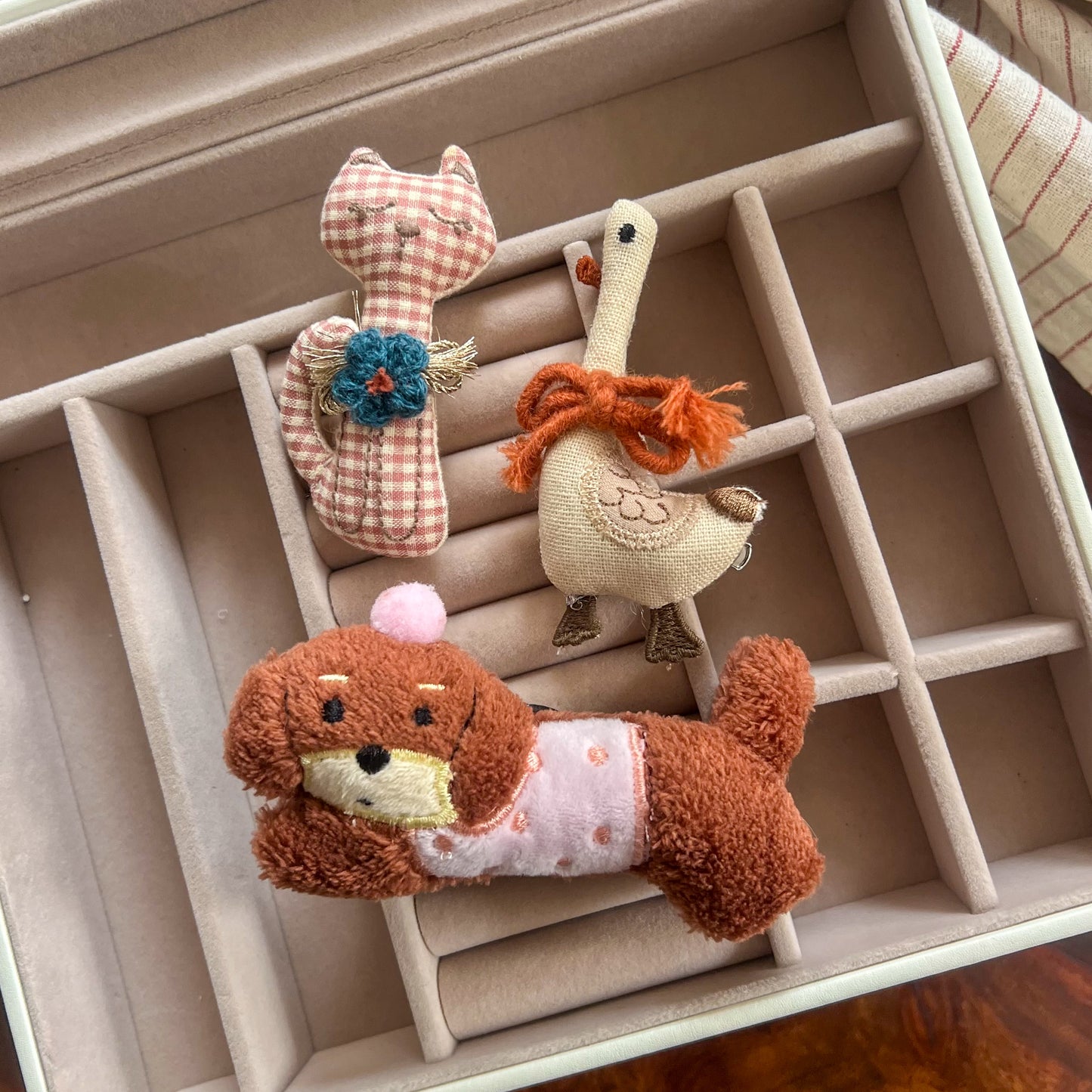 Animal Plushie Clip/Brooch