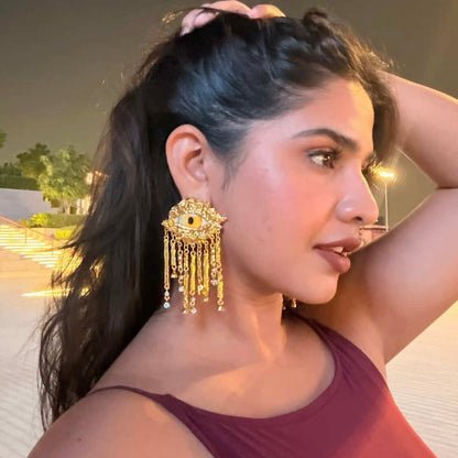 Eyes on You Gold Metal Earring
