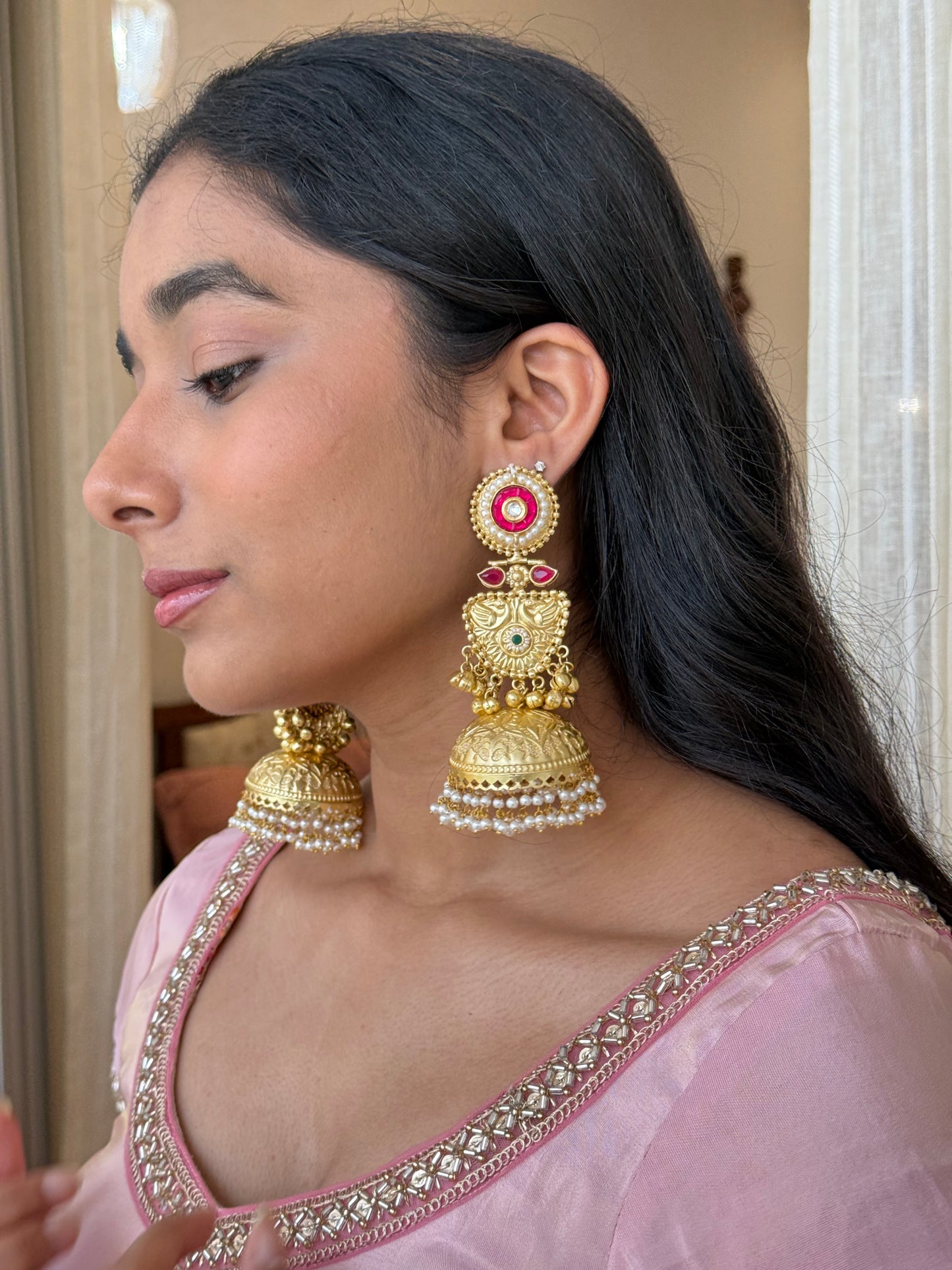 Khwab Ghungroo Jhumki Earrings