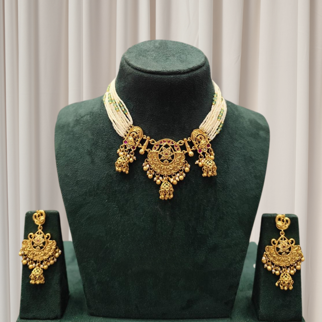 Tara Antique Pearl Set