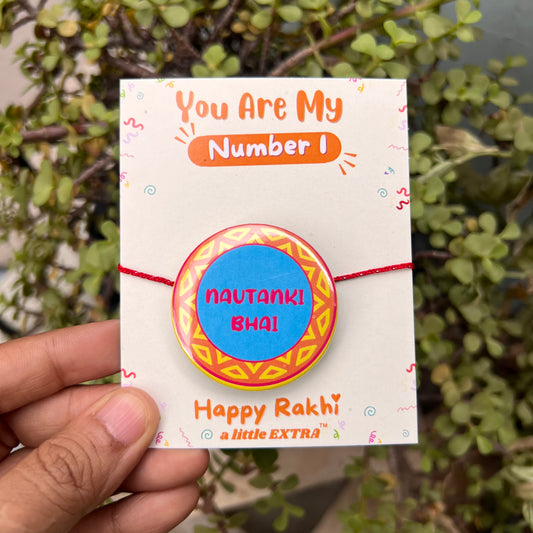 Nautanki Bhai Metal Rakhi