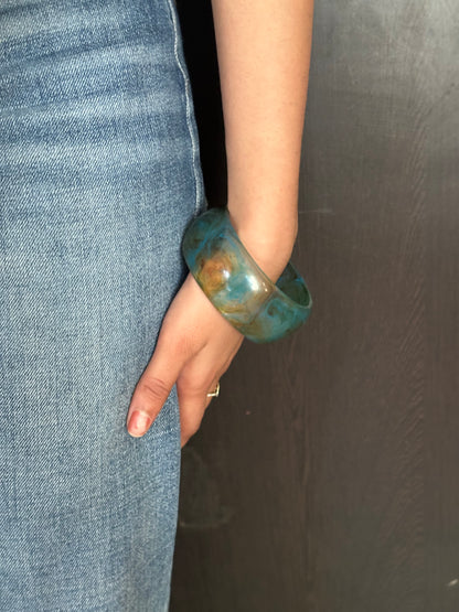 Green Resin Bangle