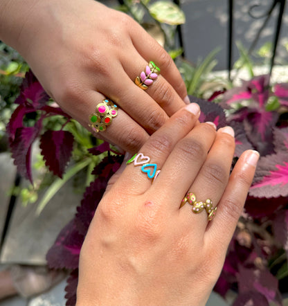 ColorPop Multi Color Adjustable Ring