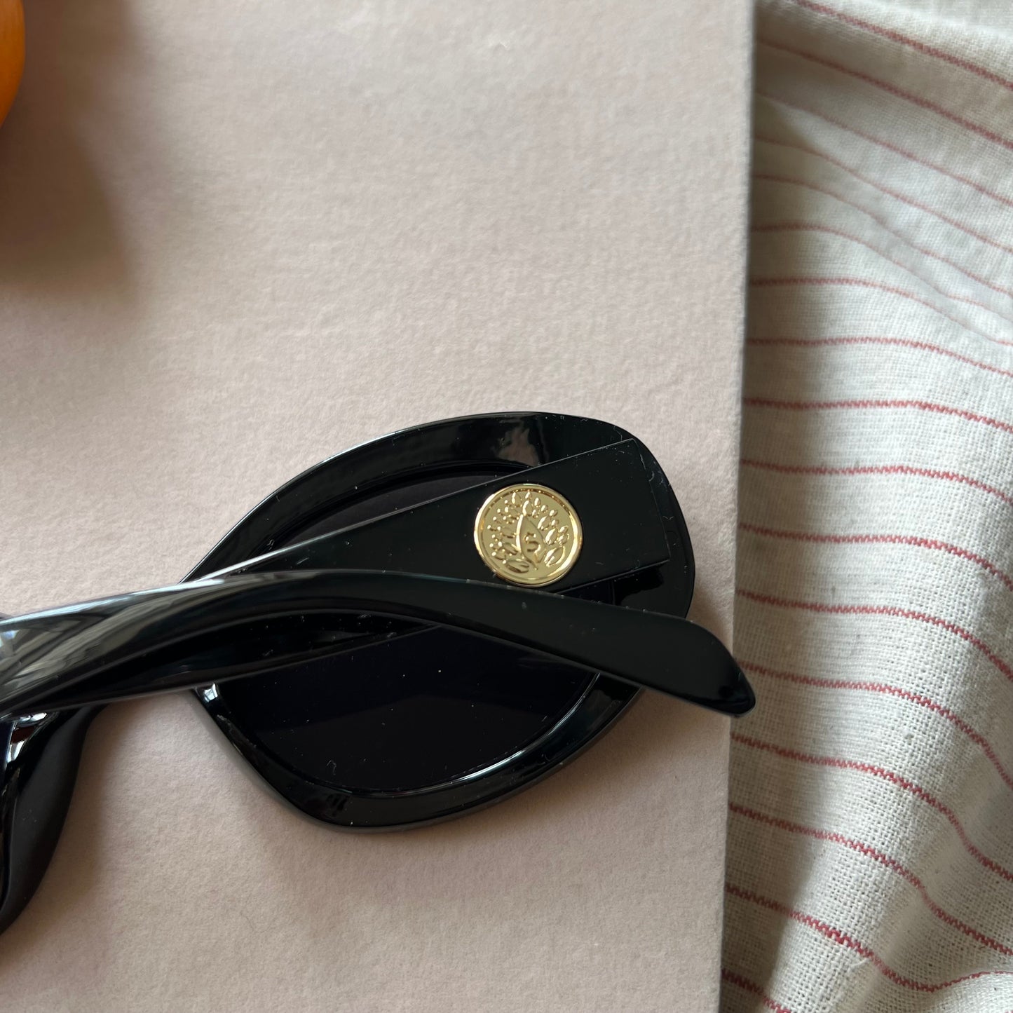 Bold Sculpted Oval Sunglasses