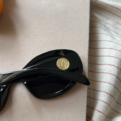 Bold Sculpted Oval Sunglasses