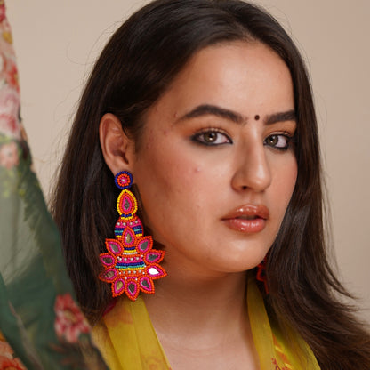 Rangrez Handmade Beaded Earrings