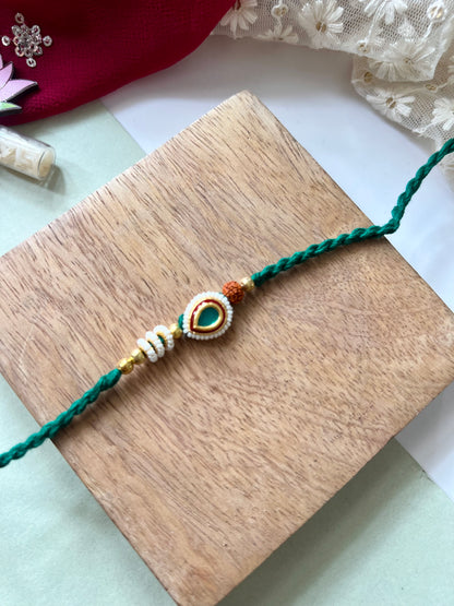 Shubh Emerald Bhai-Bhabhi Rakhi & Lumba Set