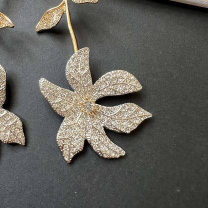 Bloom Crystal Drop Earrings