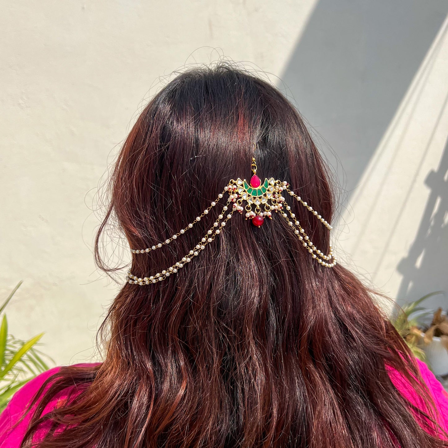 Chaand Pearl Kaan Chain