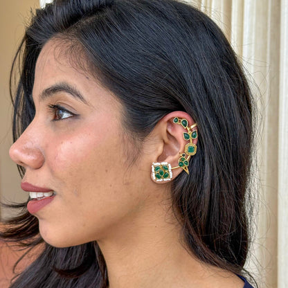 Meherbaan Kundan Ear Cuffs