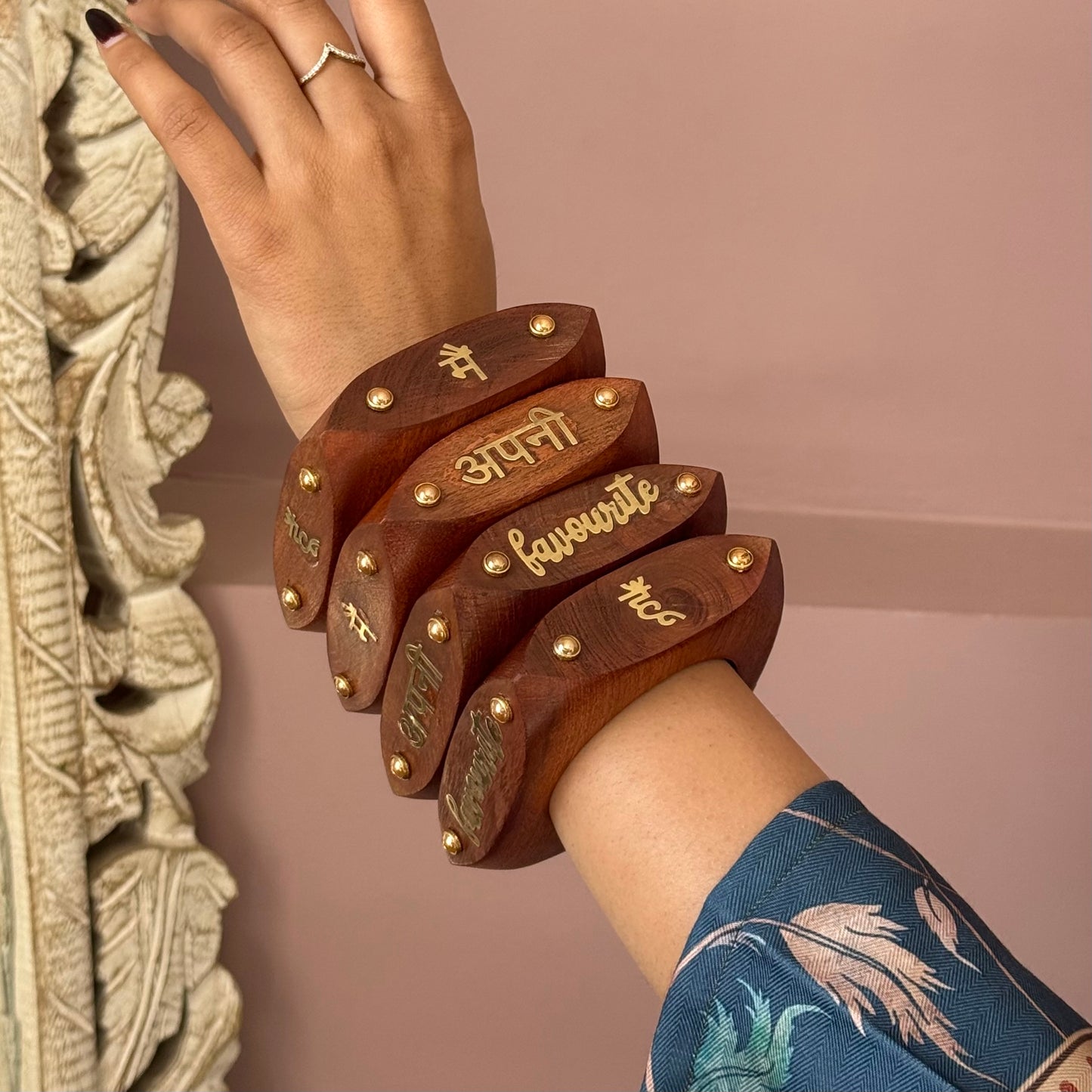 Apni Favourite Wooden Statement Kada ( SINGLE)