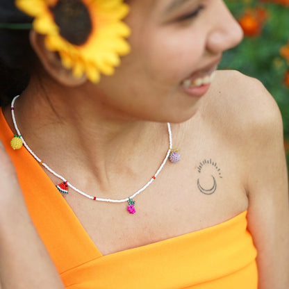 Fruity Multicolor Handmade Beaded Necklace