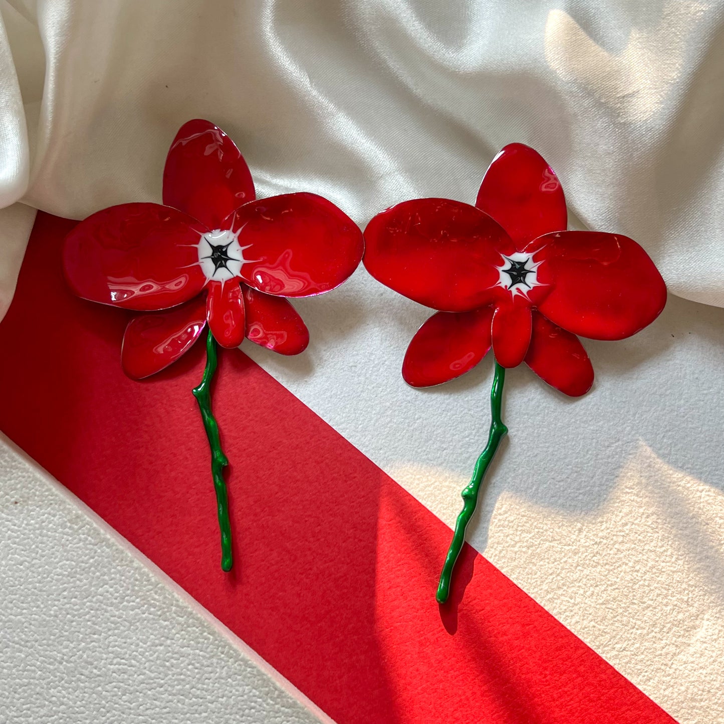 Scarlet Bloom Earrings