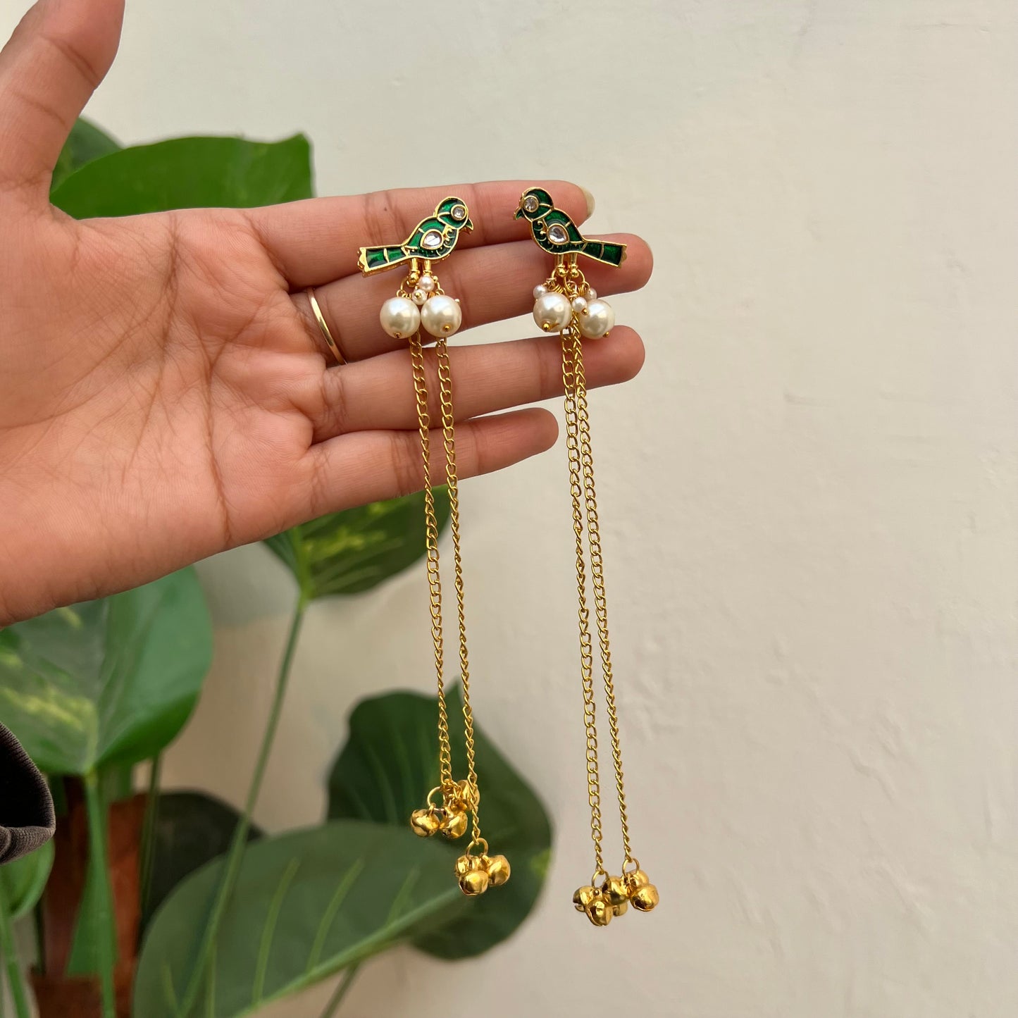 Sparrow Ghungroo Long Earring