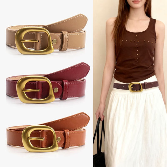 Vintage Oval Buckle Belt
