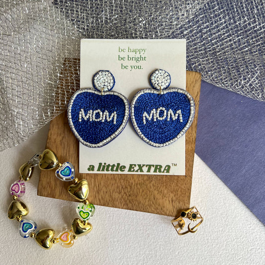 Mom Beaded and Metal Hamper
