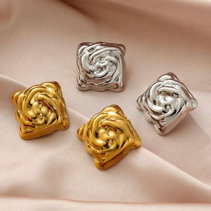 Swidele Metal Stud Earring