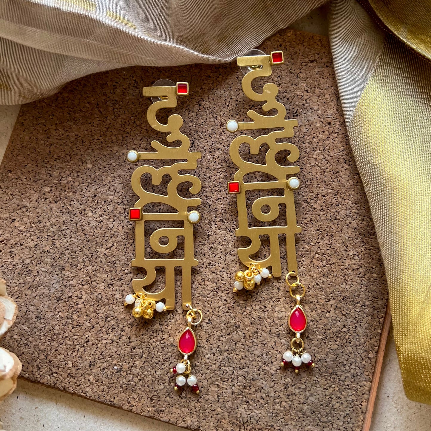 Dulhaniya Brass Earrings