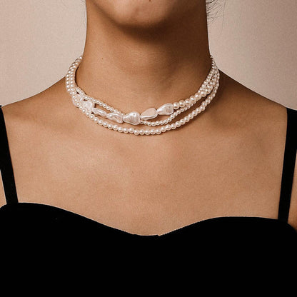 Zeenat Pearl Multi Layer Choker