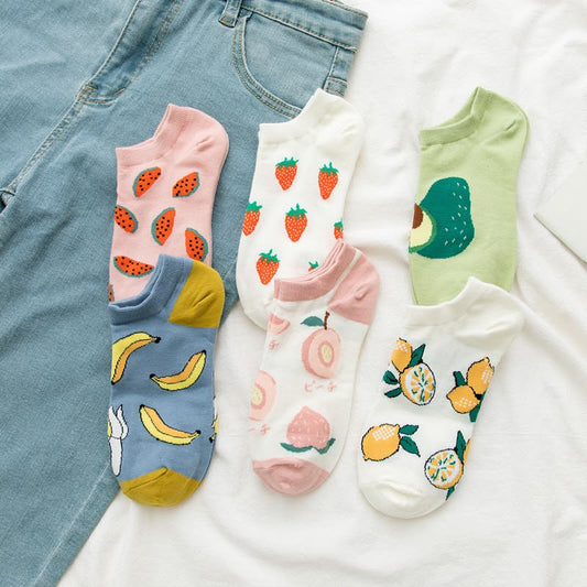 Fruit Pop Ankle Socks Set of 6