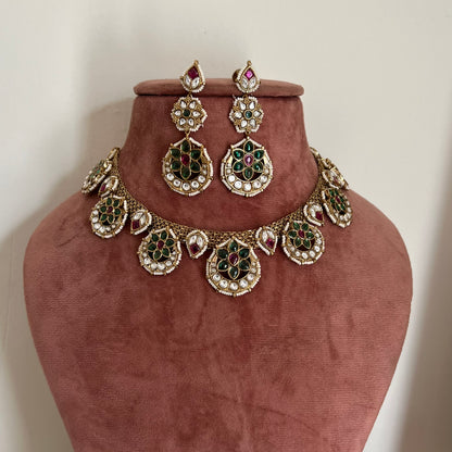 Heera Kundan Handcrafted Set